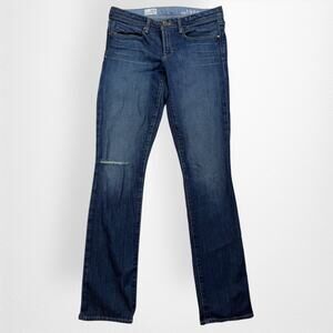 Gap Women's Real Straight Low Rise Dark Wash Denim Jeans 28/6L‎